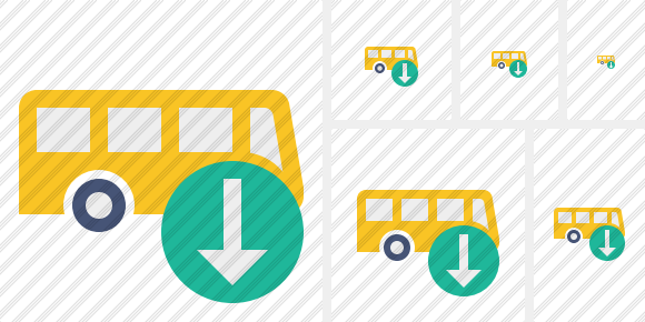 Bus Download Symbol