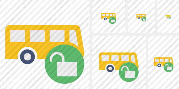 Bus Unlock Icon