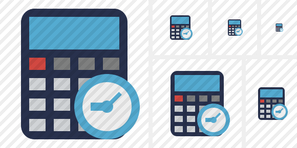 Calculator Clock Icon