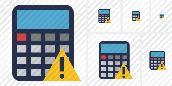 Calculator Warning Symbol