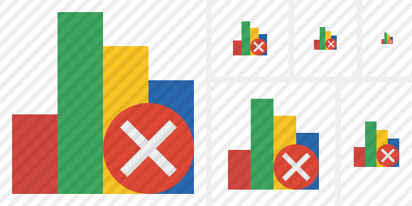 Chart Cancel Icon Chart Cancel Icon