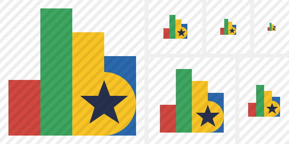 Chart Star Icon Chart Star Icon