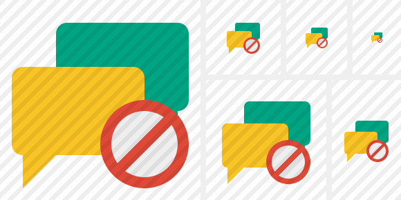 Chat Block Icon Chat Block Icon