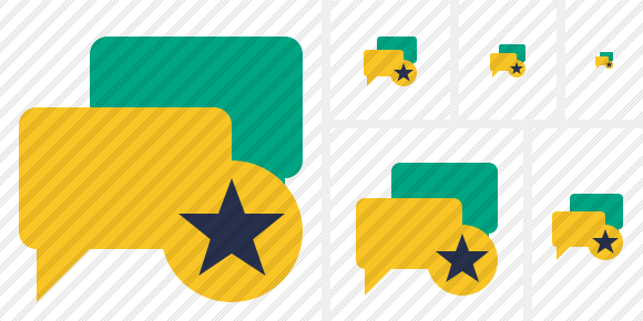 Chat Star Icon Chat Star Icon
