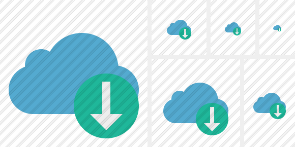 Иконка Облако голубое Скачать