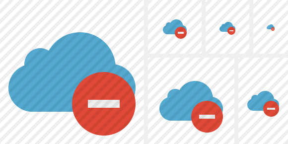 Cloud Blue Stop Symbol Cloud Blue Stop Symbol