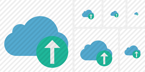 Cloud Blue Upload Symbol Cloud Blue Upload Symbol