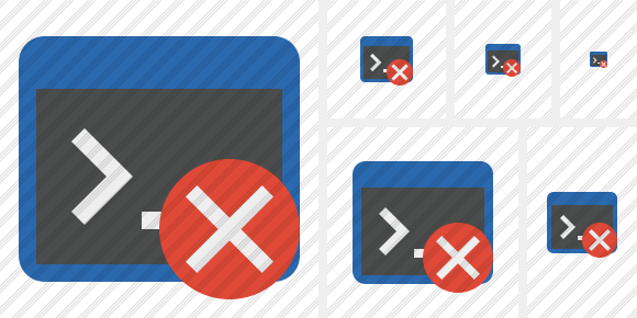 Icône Command Prompt Cancel