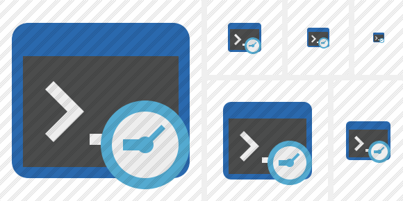 Command Prompt Clock Symbol