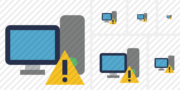 Computer Warning Icon Computer Warning Icon
