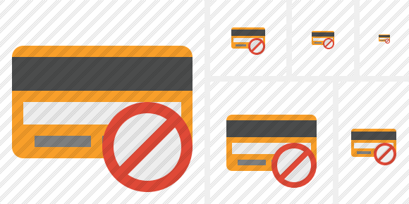 Credit Card Block Icon Credit Card Block Icon