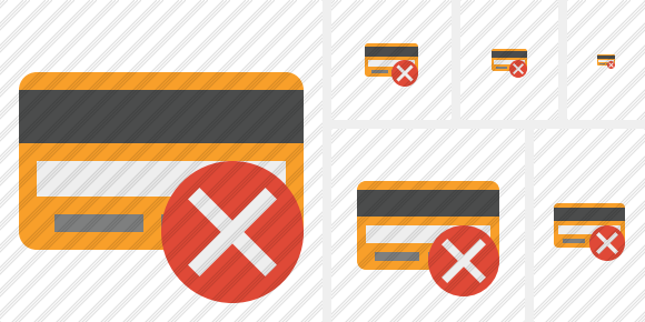 Credit Card Cancel Icon Credit Card Cancel Icon