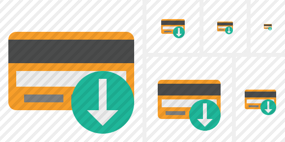 Credit Card Download Icon Credit Card Download Icon