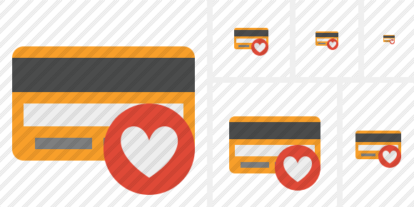 Credit Card Favorites Icon Credit Card Favorites Icon