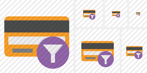 Credit Card Filter Icon Credit Card Filter Icon
