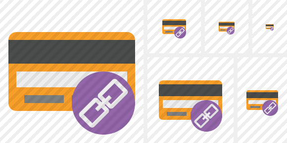 Credit Card Link Icon Credit Card Link Icon