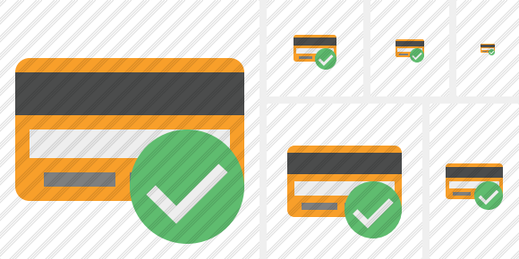 Credit Card Ok Icon Credit Card Ok Icon