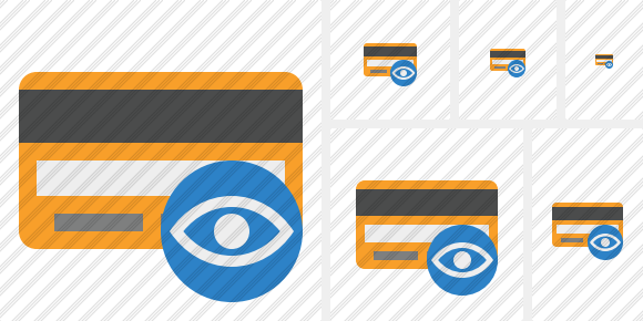 Credit Card View Icon Credit Card View Icon