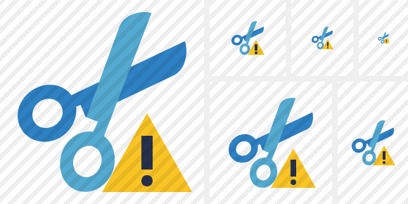 Cut Warning Symbol Cut Warning Symbol