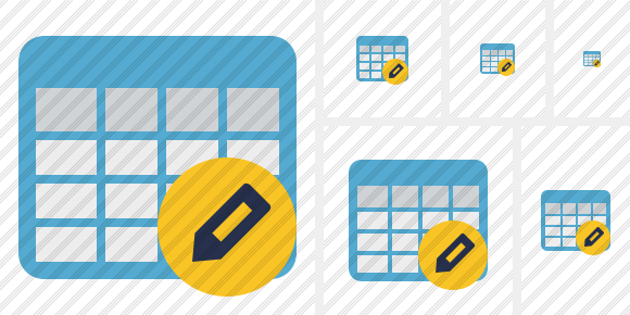 Database Table Edit Symbol