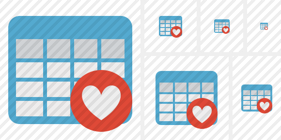 Database Table Favorites Symbol