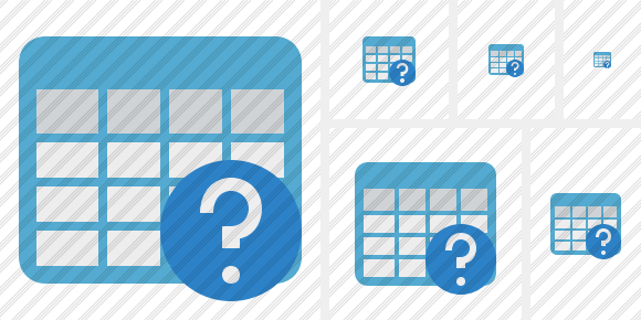 Database Table Help Symbol