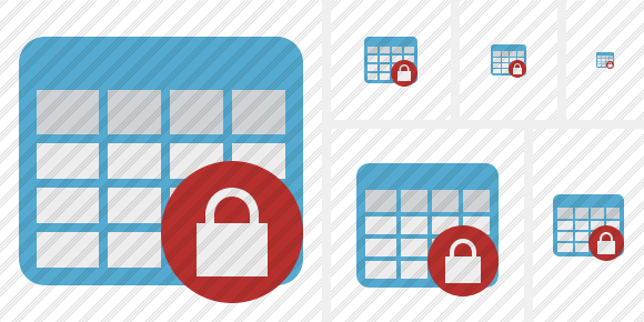 Icône Database Table Lock