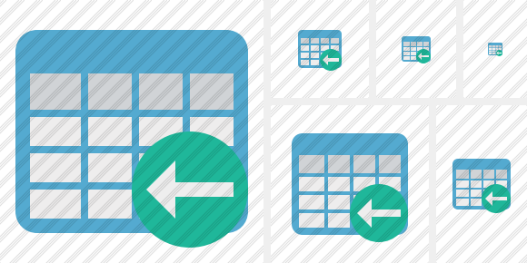 Database Table Previous Icon