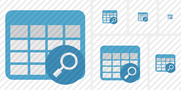 Database Table Search Symbol