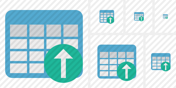 Database Table Upload Symbol