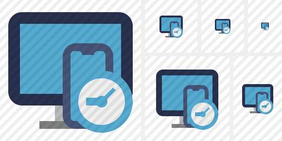 Devices Clock Icon Devices Clock Icon