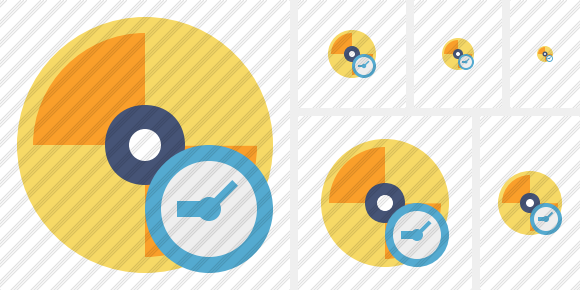 Disc Clock Symbol Disc Clock Symbol
