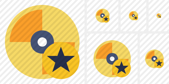 Disc Star Icon