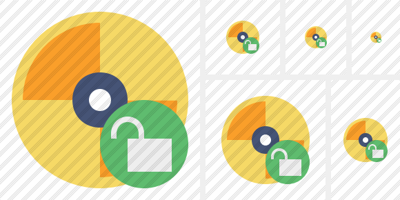 Disc Unlock Symbol Disc Unlock Symbol