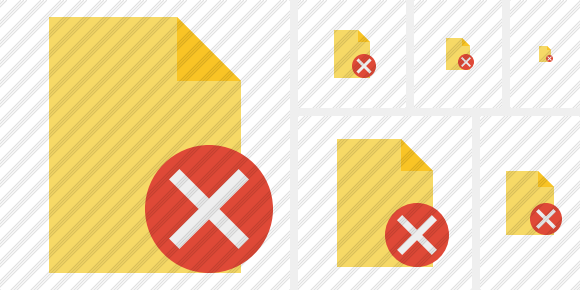 Document Blank 2 Cancel Icon Document Blank 2 Cancel Icon