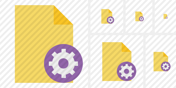 Document Blank 2 Settings Icon Document Blank 2 Settings Icon