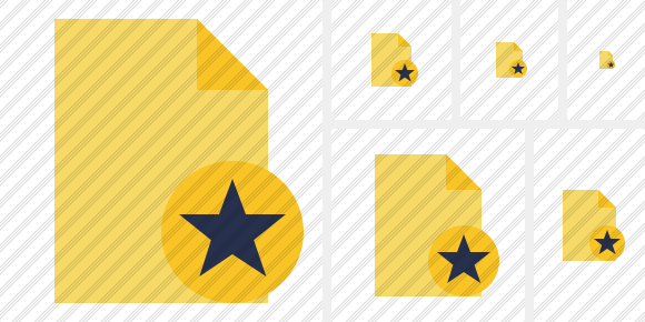 Document Blank 2 Star Symbol