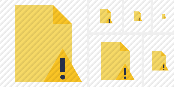 Document Blank 2 Warning Icon Document Blank 2 Warning Icon