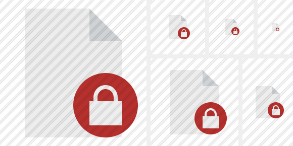 Document Blank Lock Symbol Document Blank Lock Symbol