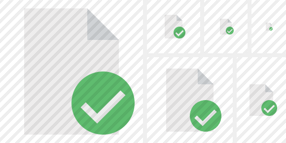 Document Blank Ok Symbol Document Blank Ok Symbol