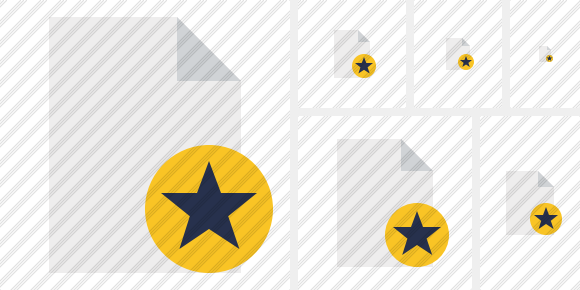 Document Blank Star Icon