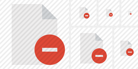 Document Blank Stop Symbol Document Blank Stop Symbol