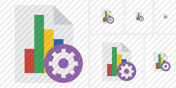 Icono Document Chart Settings