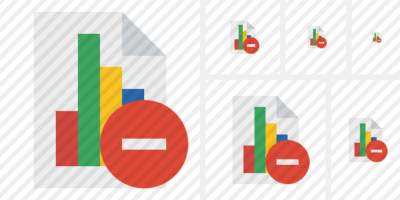 Document Chart Stop Symbol