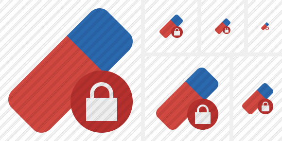 Erase Lock Icon Erase Lock Icon