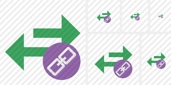 Exchange Horizontal Link Symbol