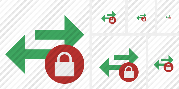 Exchange Horizontal Lock Symbol