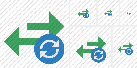 Exchange Horizontal Refresh Symbol