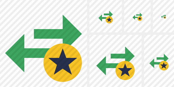 Icono Exchange Horizontal Star