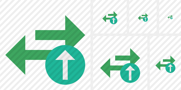 Exchange Horizontal Upload Symbol